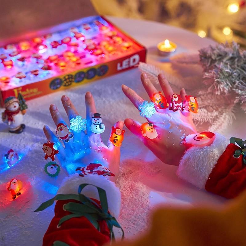 5 шт. Светящиеся Кольца на Палец со Светодиодами на Хэллоуин Разнообразные Жуткие Дизайны Для Вечеринки на Хэллоуин Разыгрывания и Угощения Подарки для Детей