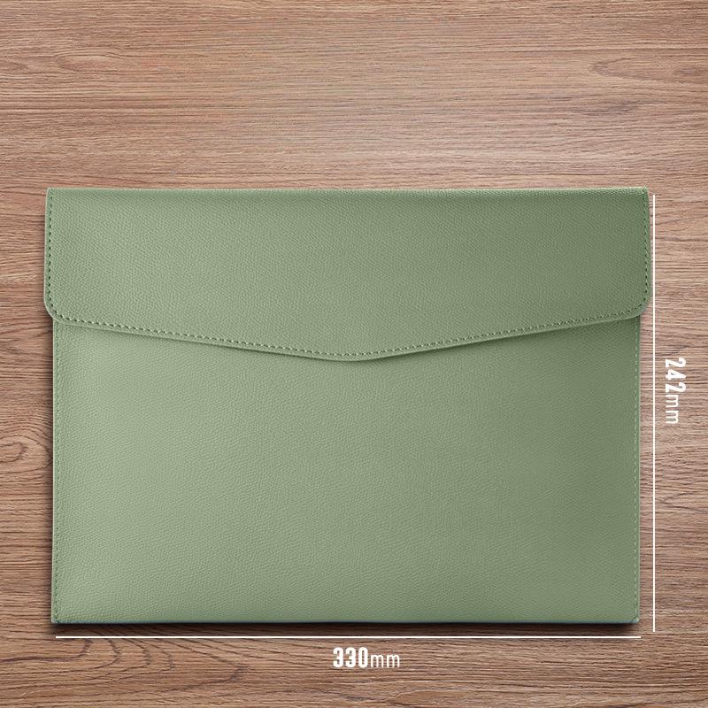 Кожаная сумка-папка формата А4, сумка-папка, кнопка для данных, сумка для хранения деловых документов, портативная и большой вместимости