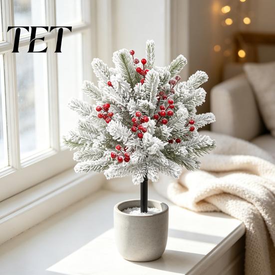 Christmas Party Landscape Decor Artificial Poinsettia Flower Yard Stake, Red Floral Ground Spike Decor, Mounted Xmas Plants Outdoor Weather?Resistant