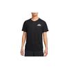 Dri-FIT Letter Print Crew Neck Short Sleeve T-Shirt Men Tops Black DV9306-010