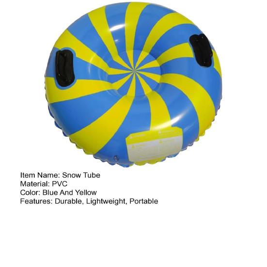 Snow Tube Inflatable Snow Sled for Kids Adults Hard Bottom Sled with Handles