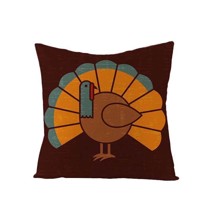 Новая наволочка на подушку с индейкой на День благодарения, полиэстер, скандинавская, наволочка на подушку, дом
