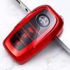 2 3 4Buttons Soft TPU Car Key Case Cover for Toyota Hilux Innova Rav4 Fortuner Yaris 2021 Shell Fob Protector Keychain Accessories