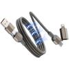 Магнитный USB-C кабель 4-в-1 с поддержкой PD, 1 м - Быстрая зарядка, защита от спутывания, Type-C для iPhone/Xiaomi/HUAWEI/Samsung