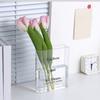 Modern Book Letter Acrylic Vase Aesthetic Clear Book Vase Floral Container Transparent Vase  Office