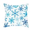Ice and Snow Series Christmas Pillowcase, Blue Ice and Snow Ins Windblown Hair Pillowcase, American Cushion