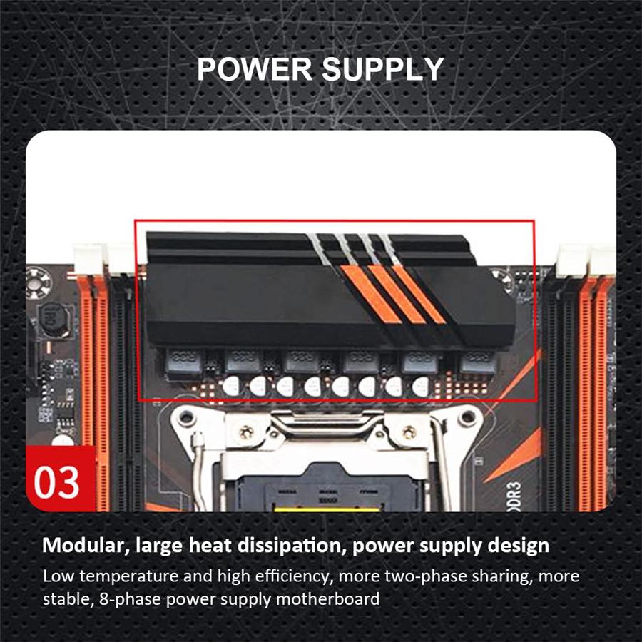X99 D3 Четырехканальный слот памяти Поддержка процессоров Гигабитная сетевая карта