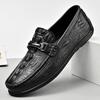 Genuine Leather Men Slip On Footwear Office Man Formal Dress Shoes Soft Man Business Shoes Breath Driving Lazy Loafers Moccasins