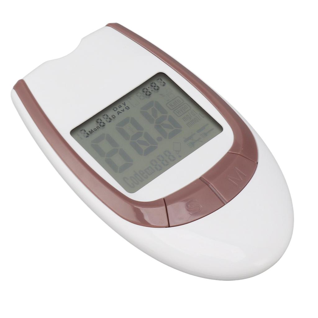 Blood Glucose Monitor Kit Coding Free 7S Fast Result Large LCD Screen Diabetic Supplies Diabetes