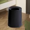 Round Trash Can Rubbish Bin Modern Decorative Paper Basket Waste for Office Indoor