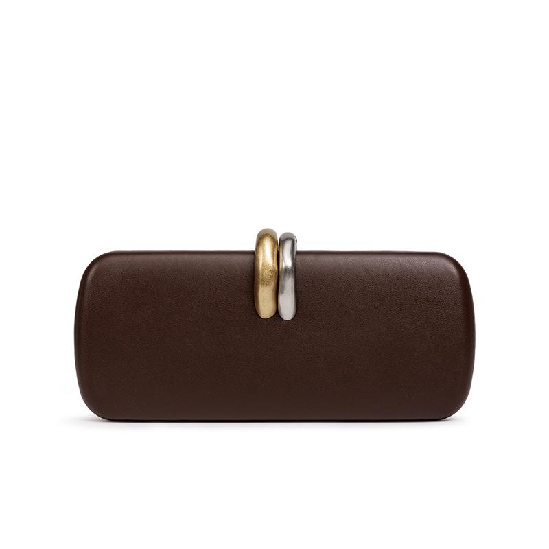 Elegant Box Clutch Ladies Evening Bags for Women Clip Bag Designer Handbags and Purses Shoulder Crossbody Bag Wedding Purses