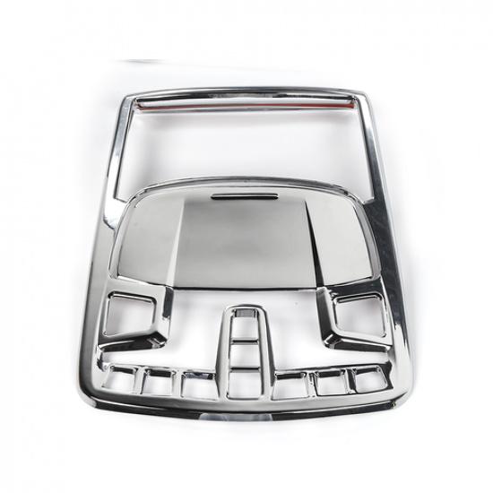 Front Reading Light Lamp Panel Trim Decor Cover For Ford F-150 2015- Chrome