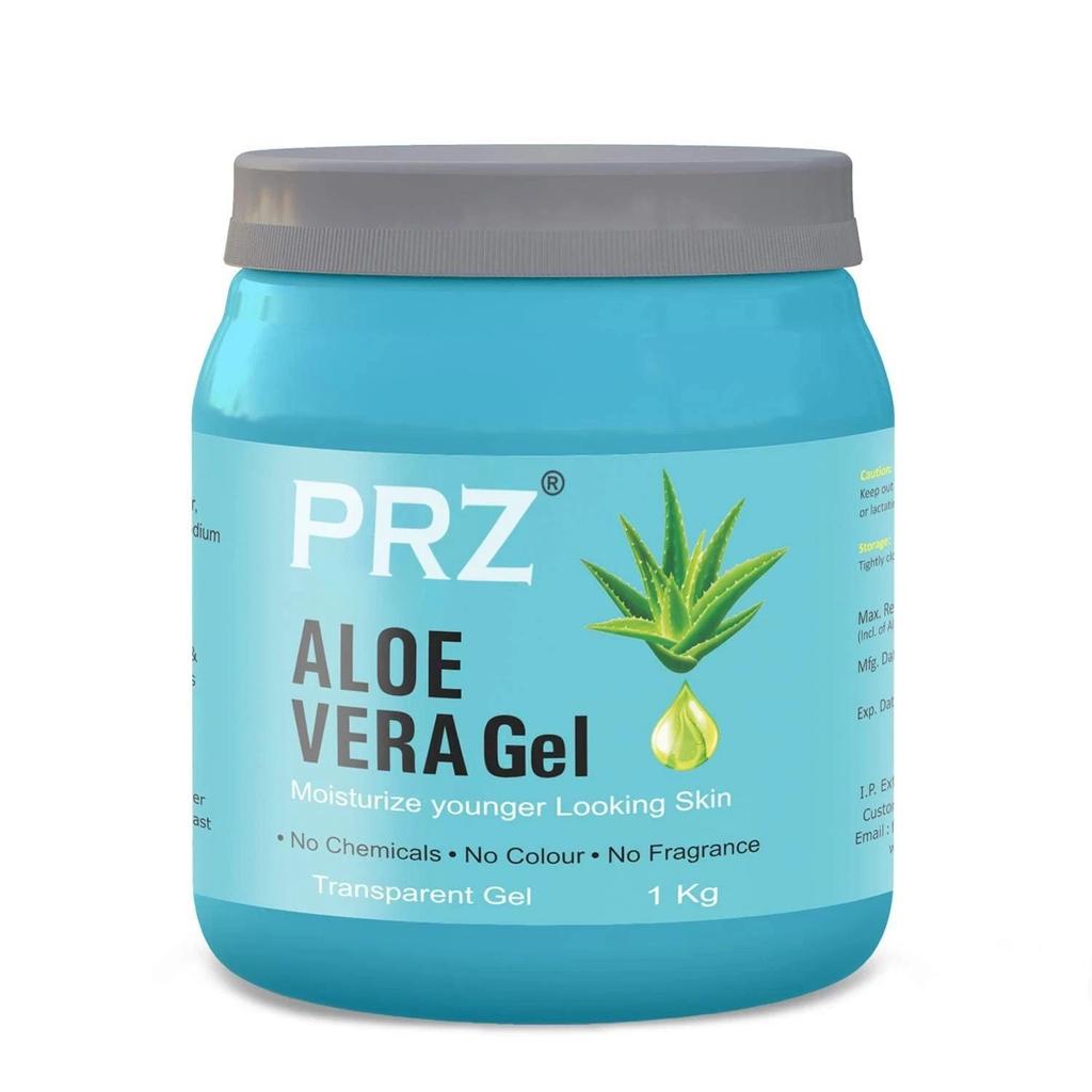 PRZ Aloe Vera Gel For Glowing Skin And All Hair Types 1kg