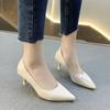 High Heels for Women 2024 Hot Selling Solid Color Spring New Shoes Women's Single Shoes Fashion Professional Pointed Toe
