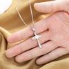 Cross Mirror Fashion Cross Necklace Women's Design Sense Infinite 8 Characters Freshwater Pearl Pendant S925 Sterling Silver Jewelry