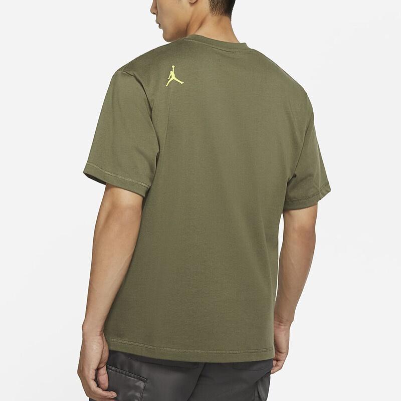 Men's Air Jordan 23 Engineered Athleisure Casual Sports Military T-Shirt 'Green' DM3216-222