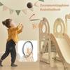 Children Slide Set, Kids Slide Set Including Bus, Slide, Activity Ladder, Basketball Hoop And Matching Basketball