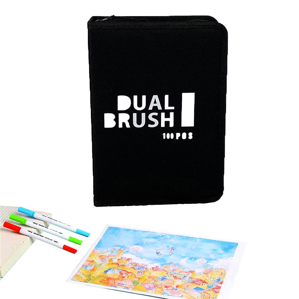 Детские двухсторонние мягкие акварельные ручки - Смываемые, кисти на водной основе