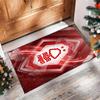 Nottingham Forest Football Print Crystal Velvet Rug, Comfortable Water Absorbent Non Slip Indoor Floor Carpet