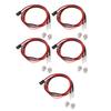 5pcs RC Car LED Light Universal High Brightness Red Light 5mm Lamp Beads 2 LED RC Light Kit for Traxxas for Hsp for Redcat
