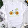 (Asian Size) Graphic Tee Cactus Plant Sweet Trend Female Fashion Print Casual T Clothing Casual Women's Summer Top Short Sleeve T-shirt