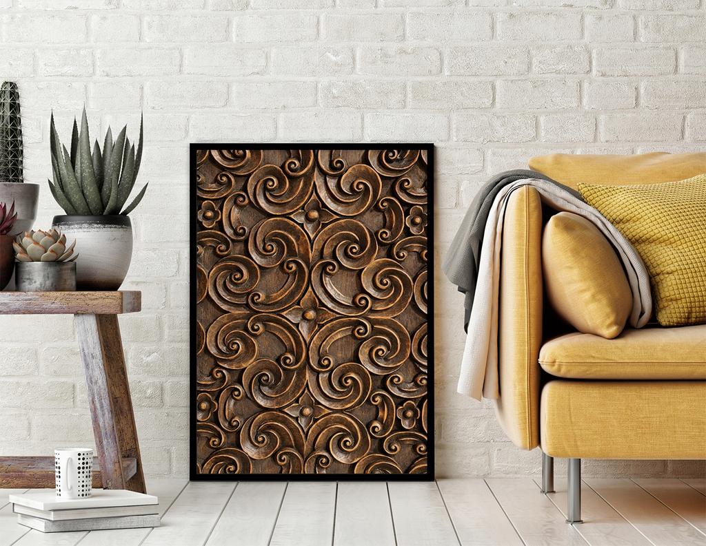 Picture poster In a frame 43x33 cm Wood P1152