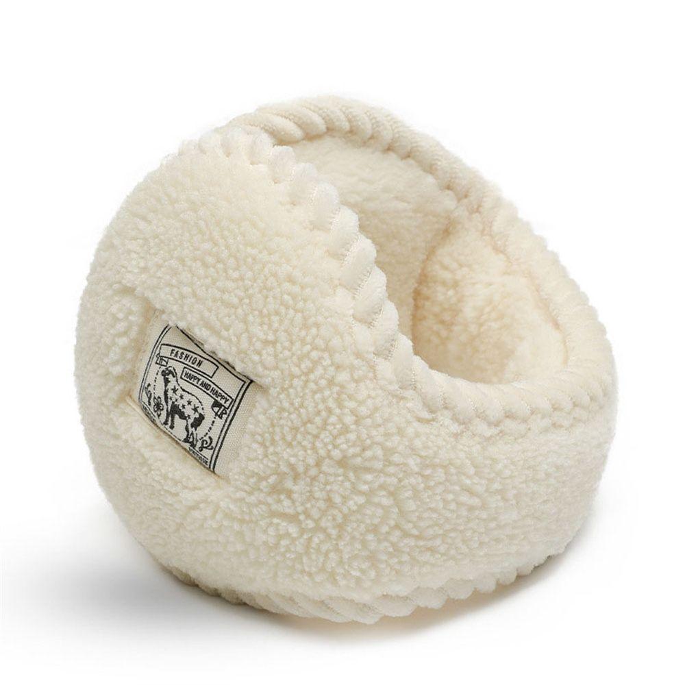 Ветрозащитная зимняя шапка-ушанка однотонная из овечьей шерсти, защита ушей, теплая муфта для ушей, женские наушники