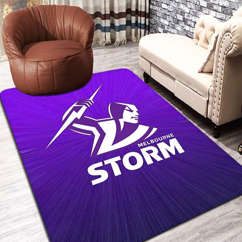 Melbourne Storm print Rug Floor Mat for Living Room or Bedroom Soft and Comfortable Carpet a Gift for Birthday and Holiday.ZFF0913325