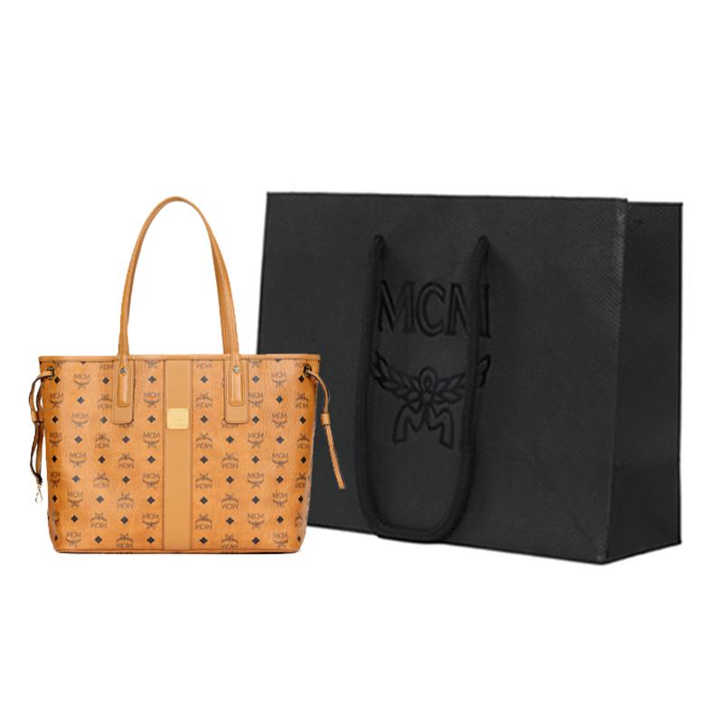 MCM Liz Classic Monogram Reversible Tote Bag Large Capacity Shopping Shoulder Bag Canvas And Leather Handbag Medium Women tote MWP7AVI22CO001
