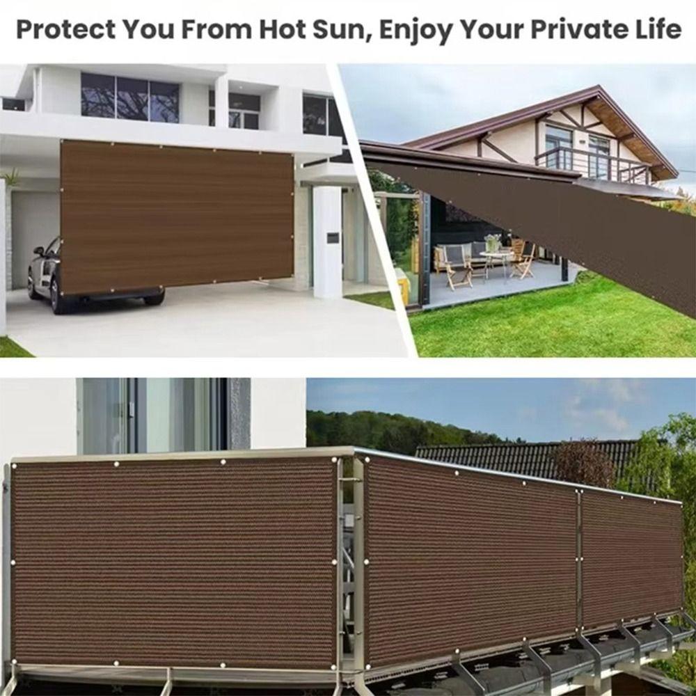 Waterproof Sun Shading Sails 3/5/6M Fence Patio Protection Net  Garden Porch Pool