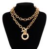 Multilayer Chain Choker Goth Hiphop Rock Necklace for Women Men Jewelry Accessories
