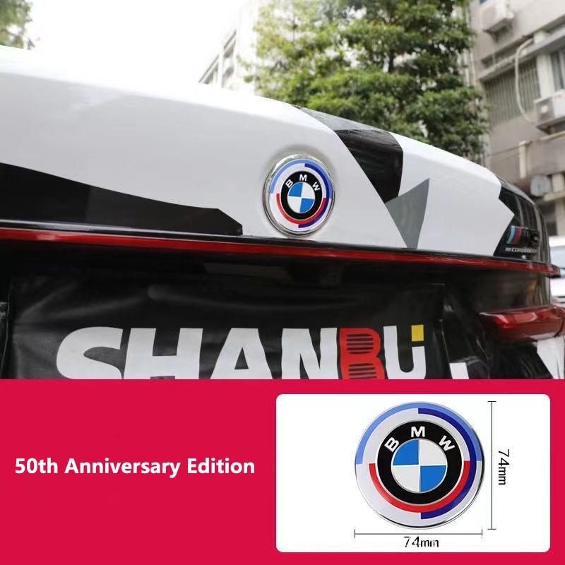 NAZF2 BMW Logo Car Front Hood Emblem 82mm/Rear Badge 74mm/Wheel Hub Cap 56mm 68mm/Steering Wheel Sticker 45mm For BMW 1 3 5 6 7 Series