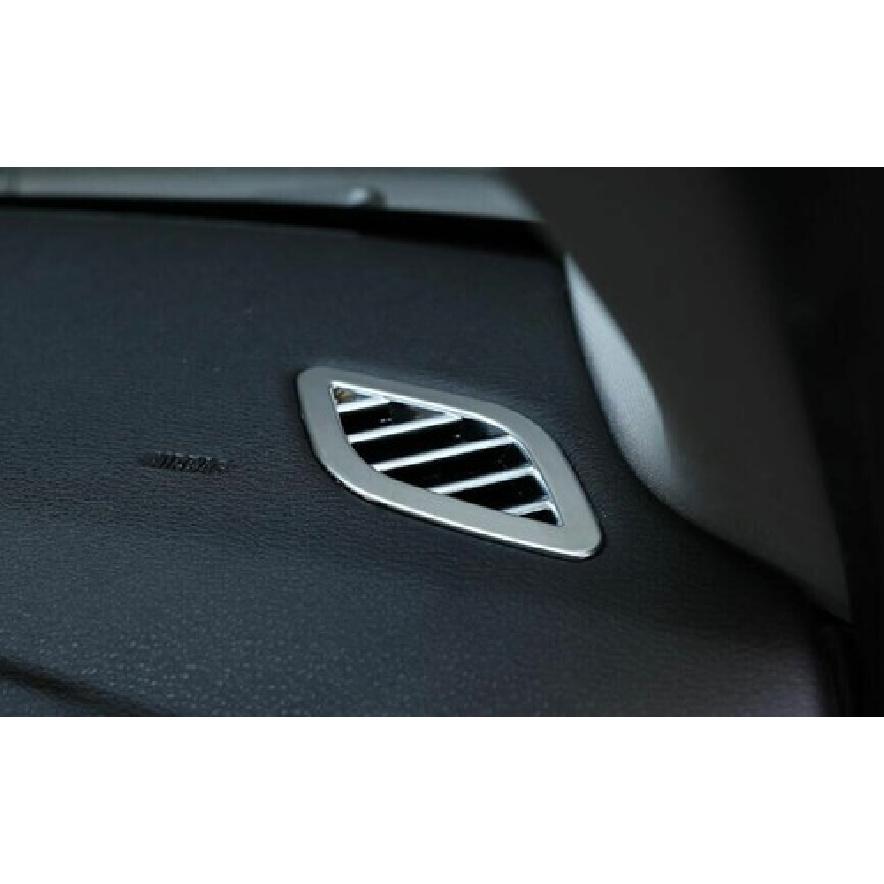 Fit For BMW X1 E84 2010-2015 ABS Silver Dashboard Upper Air Outlet Vent Trim 2X