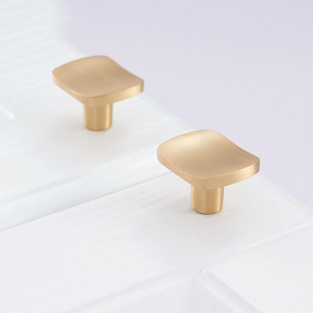 Медные ручки для ящиков шкафов, золотые ручки для кухонных шкафов, ручки для мебели из чистой меди