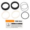 Bicycle Front Fork Dust Wiper Kit Stainless Steel Rubber Front Fork Oil Seal Rings for ROCKSHOX
