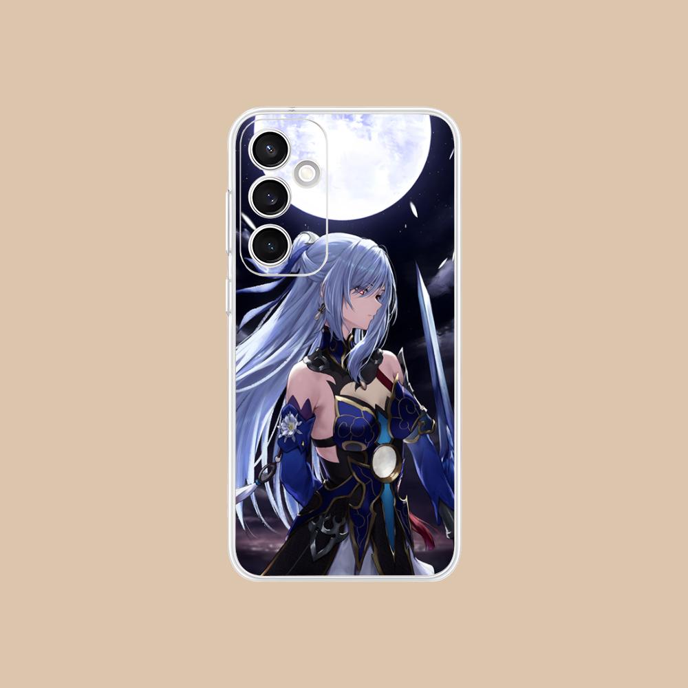 Прозрачный чехол HSR Jingliu для Samsung Galaxy S25 S24 S23 S22 S21Plus FE Ultra Цветная накладка