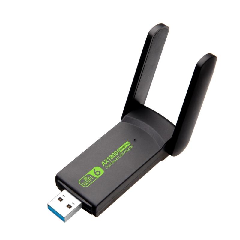 Двухдиапазонный беспроводной USB-адаптер AX1800, 1800 Мбит/с, карта для настольного компьютера, ноутбука, игровой Wifi6, приемник, передатчик