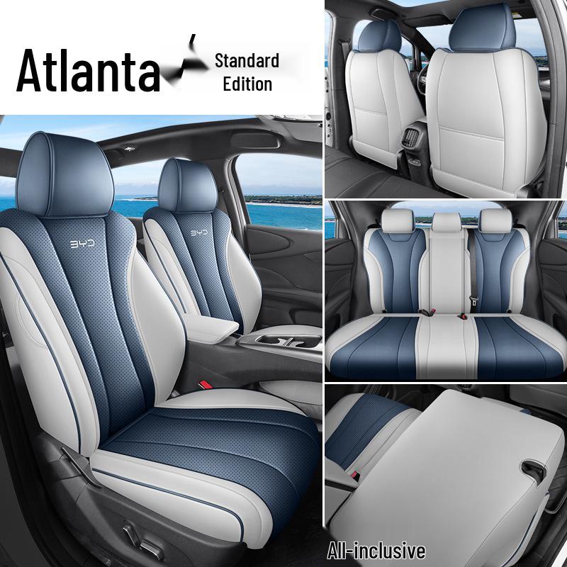 BYD 2025 Dolphin Интеллектуальный чехол на сиденье для вождения: Дышащий, Перфорированный, Всесезонный, Подушка с полным охватом