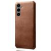 Чехол для Samsung Galaxy S24 FE 5G из искусственной кожи с текстурой теленка, жесткая защитная накладка для телефона из поликарбоната