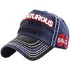 English Letter Logo Cap Hat Running Outdoor Women Men CA739 [White Fang] (Navy)