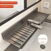 Jiadu Mirror Bathroom Storage Rack, Toilet Washbasin Vanity, Wall-Mounted Without Drilling, Bathroom Shelf