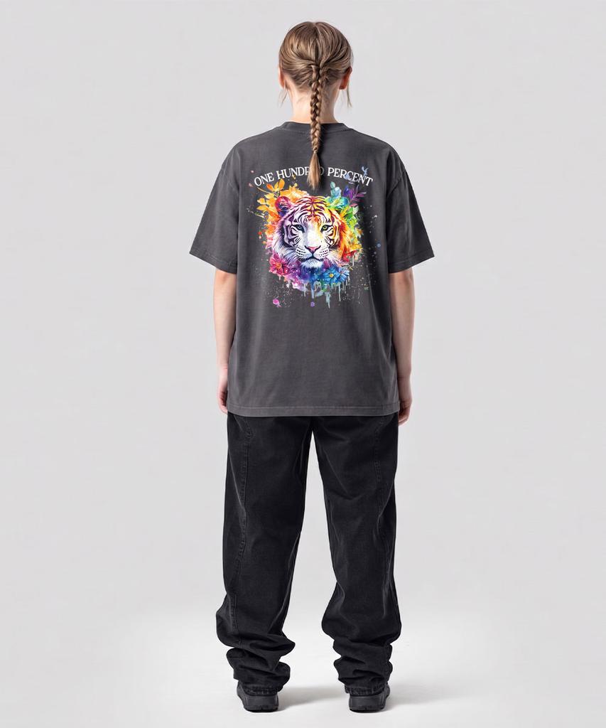 OHP Ohpxharmonia Bcolorful Tiger Пигментная футболка с коротким рукавом