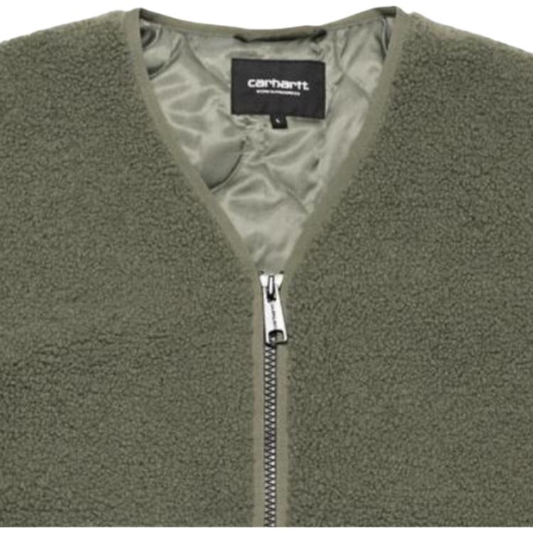 Carhartt WIP Куртка с молнией на воротнике и карманом FW23 Tour Series Замшевая Мужские куртки Зеленый I032244-63-XX
