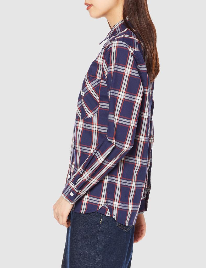 Lee Shirt Navy X Size S Button-Down LCS43006, Girls' White,