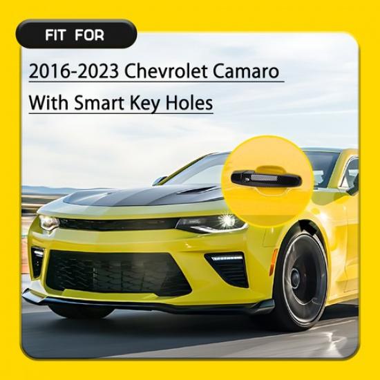 2 For Chevrolet Camaro 2016- Accessories Car Exterior Door Handle Cover Trim