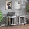 VidaXL Record Cabinet, Side Cabinet with Storage, Furniture for Turntable, Living Room Buffet, Modern, Sonoma Grey 831987