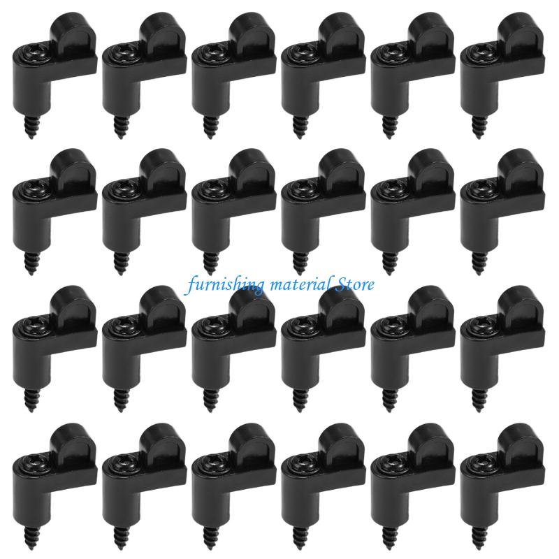 Y5GD Nylon Window Screen Retainers & Metal Screws Weatherproof Screen Clip Fasteners Set Of 24 For Frame Stabilization