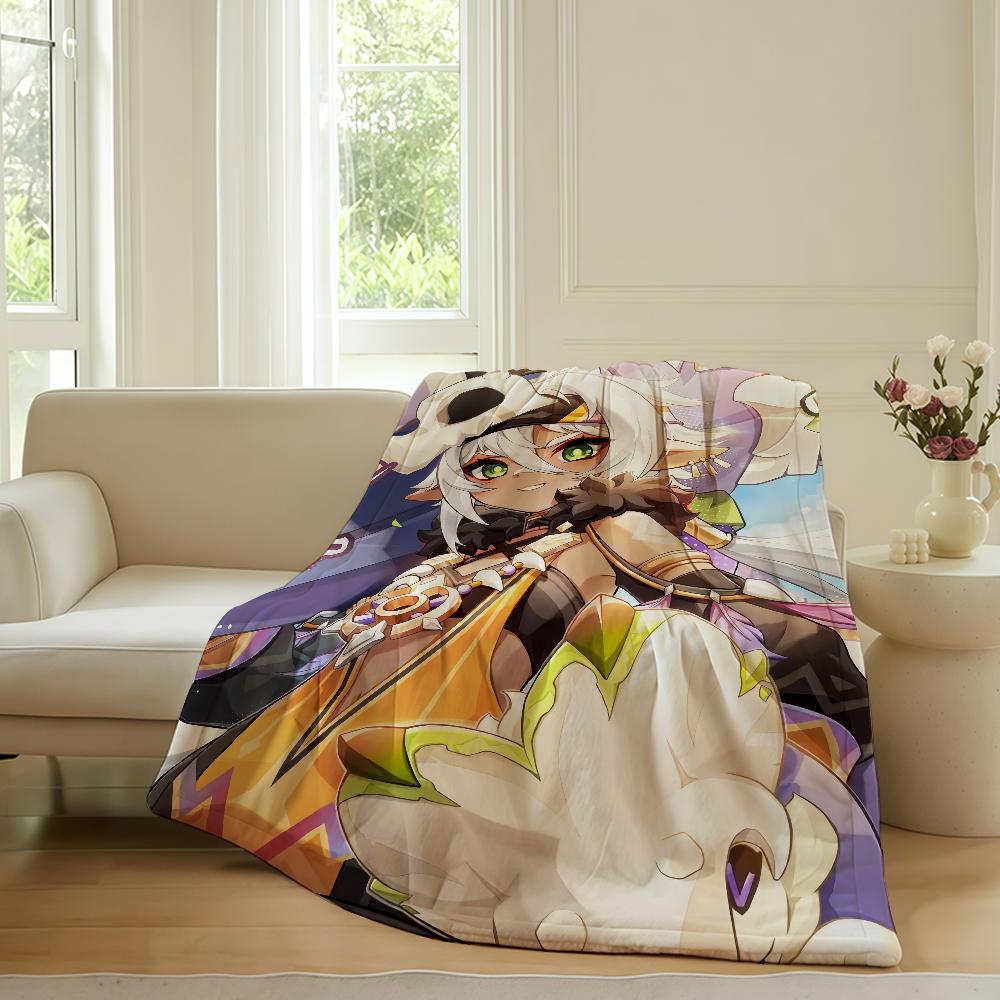 Game Genshin Impact Iansan Blanket Warm Soft Suitable For Bedroom Sofa Bed Living Room Office Travel Camping Gifts