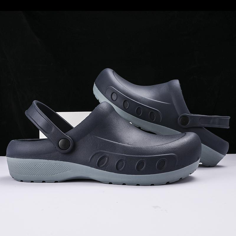 Мужские сабо шеф-повара Мужская кухонная обувь Обувь для литья под давлением из ЭВА Нескользящая подошва Удобные садовые сабо Водонепроницаемые сандалии 4 цвета 46