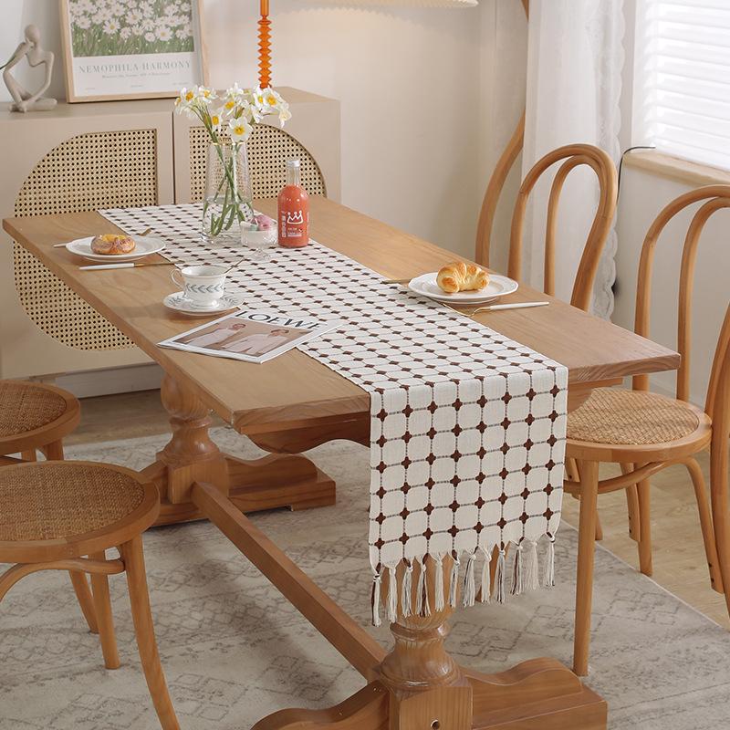 Современный Минималистичный Чехол для Кофейного Столика в Стиле Инс Тканевый Чехол для ТВ-Тумбы Длинная Прямоугольная Скатерть из Хлопка и Льна